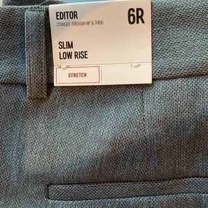 Express Editor slim low rise pants size 6R stretch